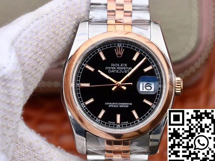 671 126201 Datejust Dial AR 36MM FastDry Factory Black Rolex 0712
